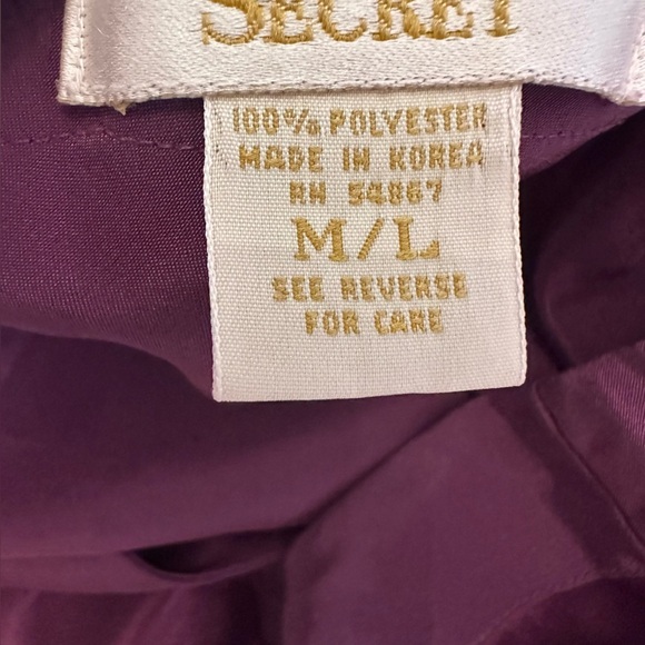 Victoria Secret gold label purple sleep shirt Size M/L (z) - Picture 6 of 10